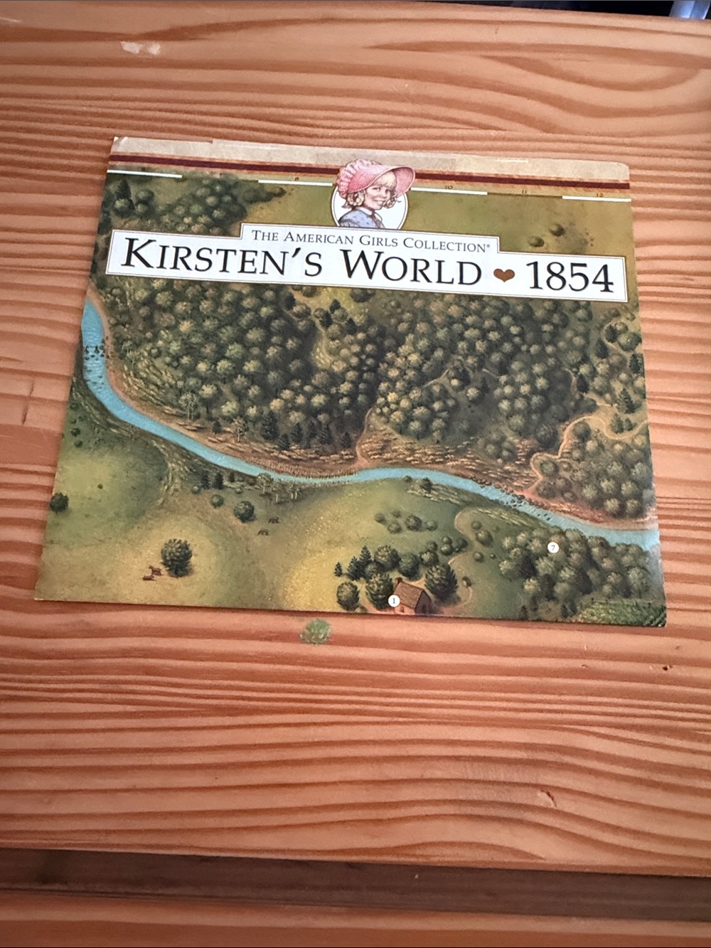Vintage American Girl Kirsten's World 1854 Hardcover Book & Fold-Out Map Set - Picture 4 of 5